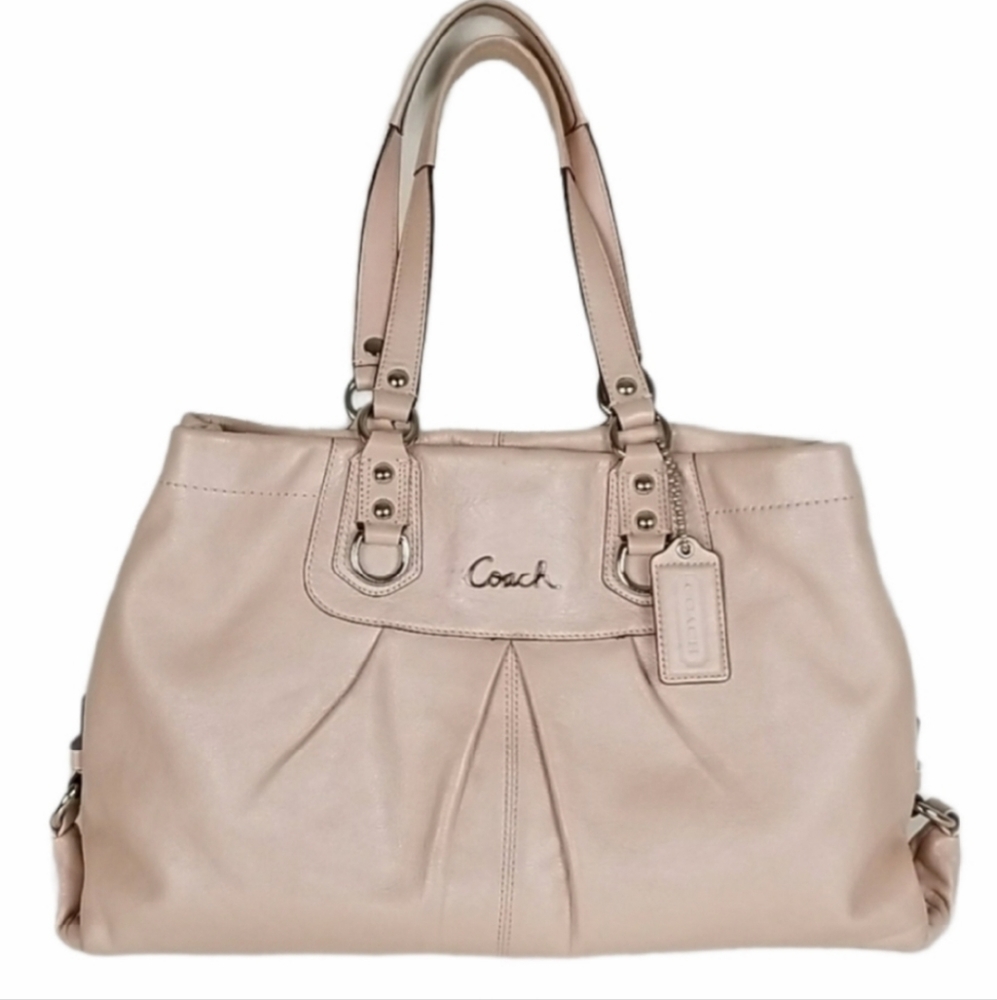 COACH Ashley Leather Carryall Satchel Handbang